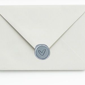 Vinyl Stickers Wax Seal with Heart Quantity: 20